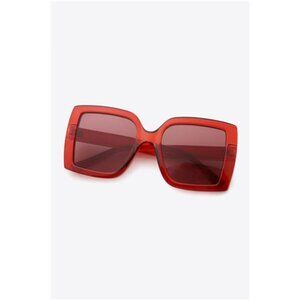 Acetate Lens Square Sunglasses